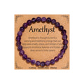 Natural Stone Bead Bracelet - Handmade Multicolor Gemst