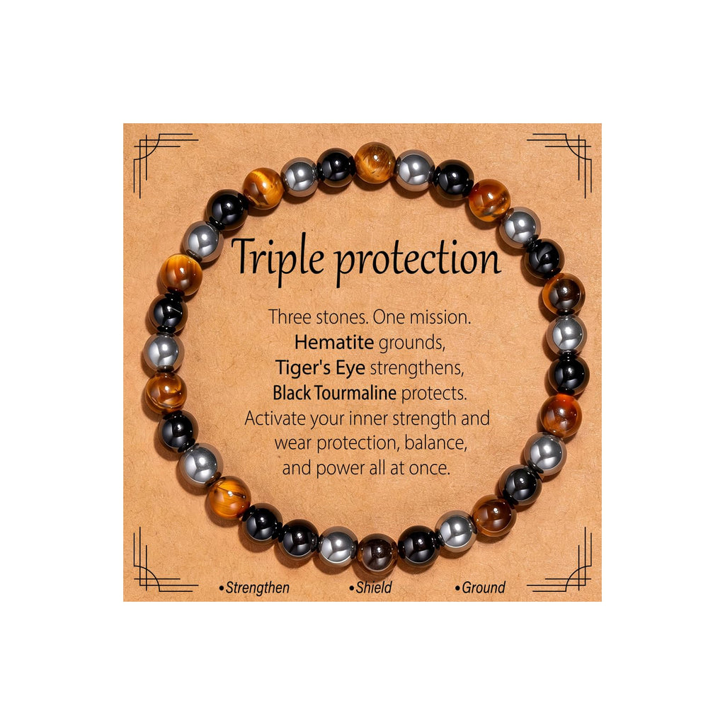 Natural Stone Bead Bracelet - Handmade Multicolor Gemst