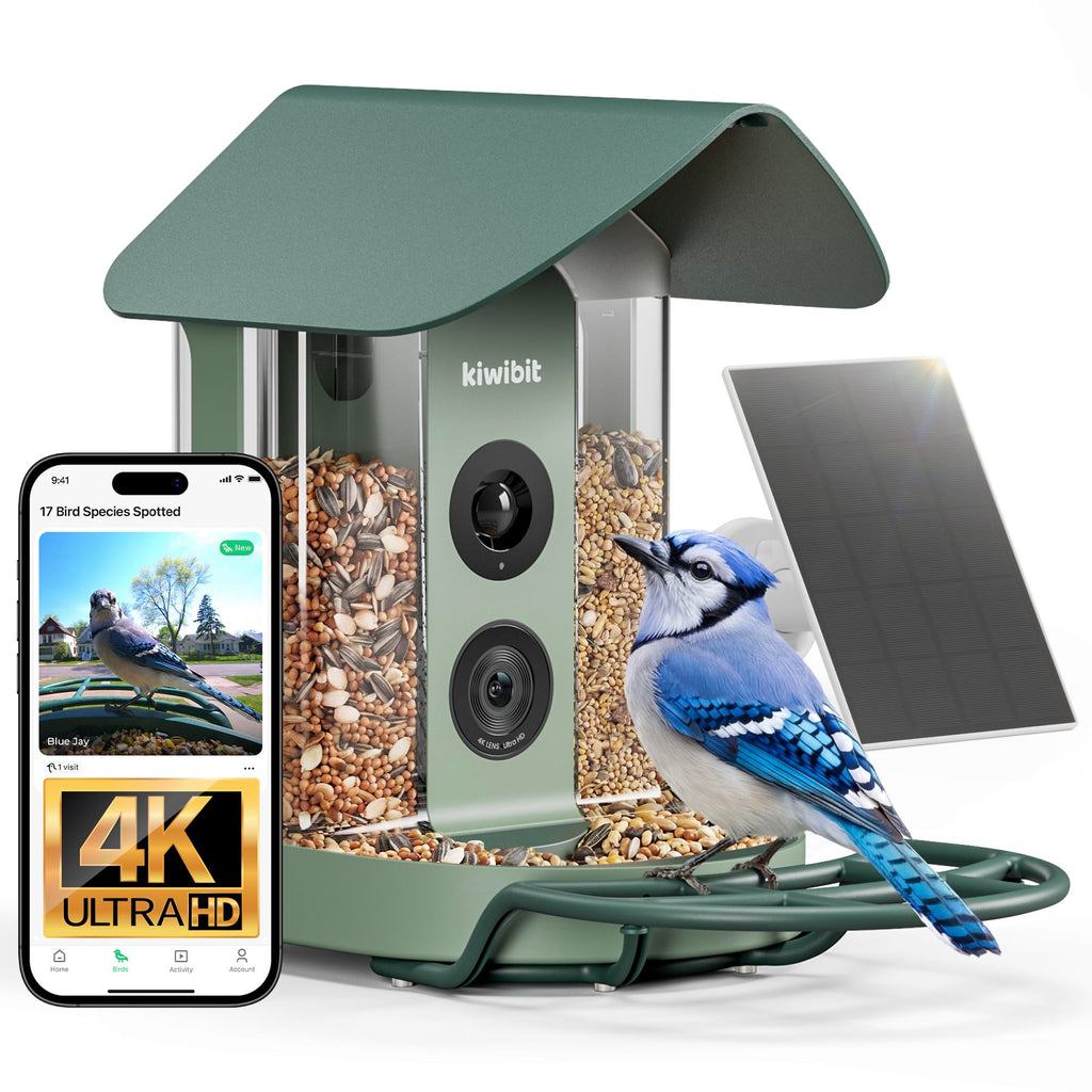 BirdVision AI Smart Feeder - 2K Camera with Species ID