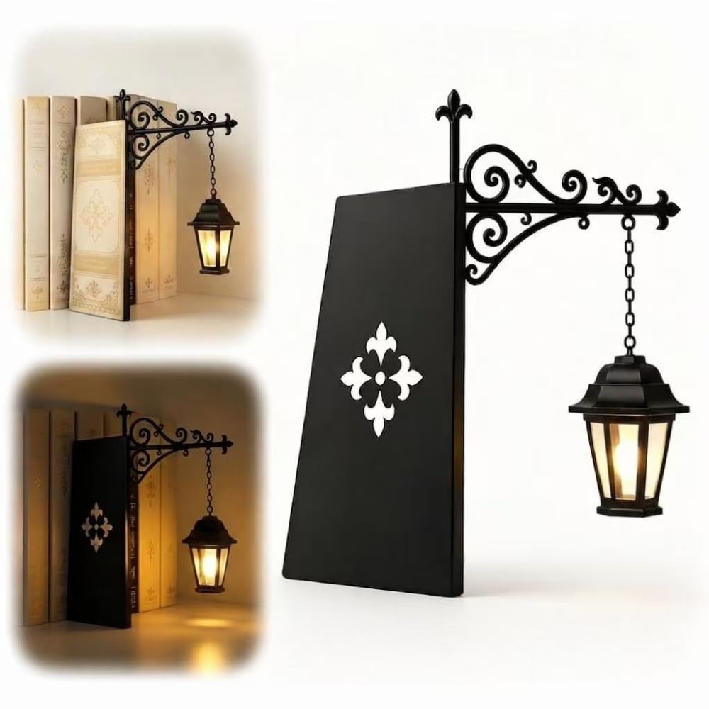 Ghost Bookshelf Lantern - Cozy Halloween Decor LED