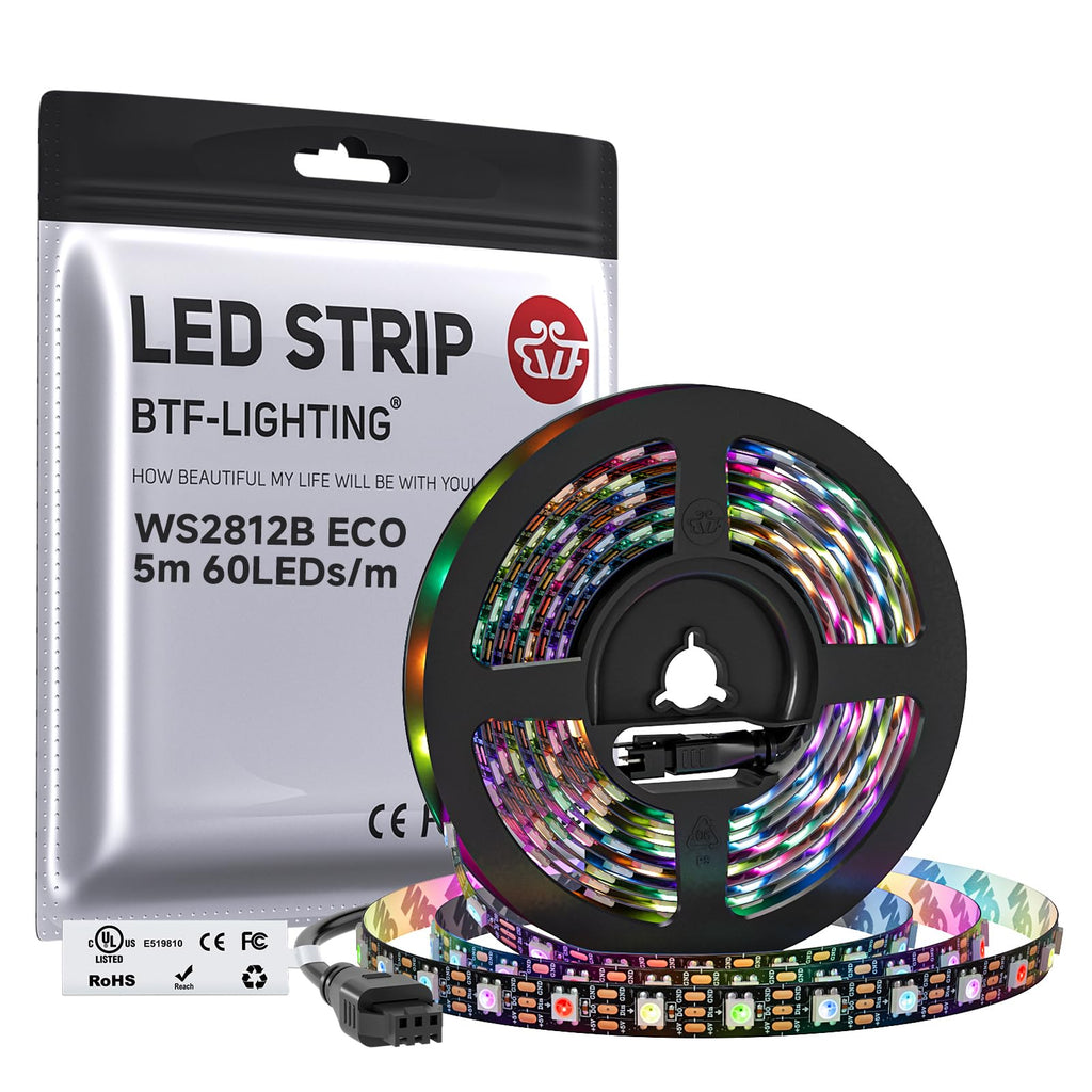 RGB LED Strip Lights 5M USB - Music Sync App Control Room Decor
