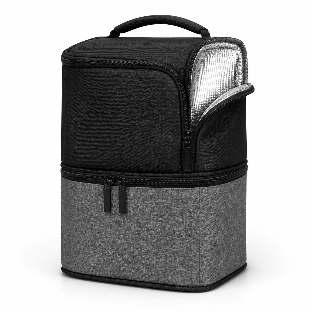 Insulated Leakproof Lunch Bag - Dual Compartment Waterproof