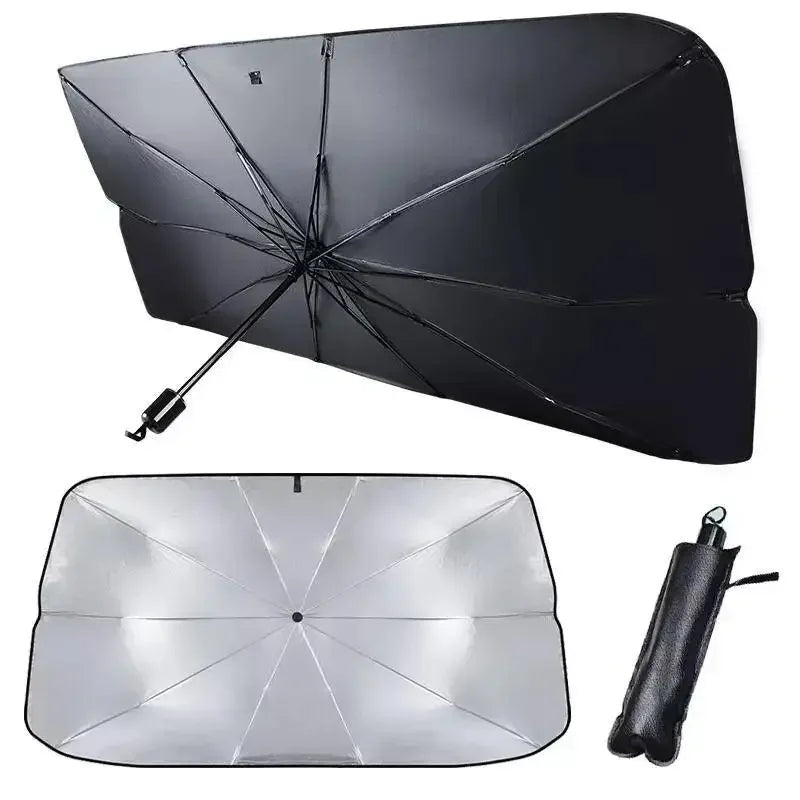 Foldable Car Windshield Sun Shade - UV Blocking Umbrella Cove