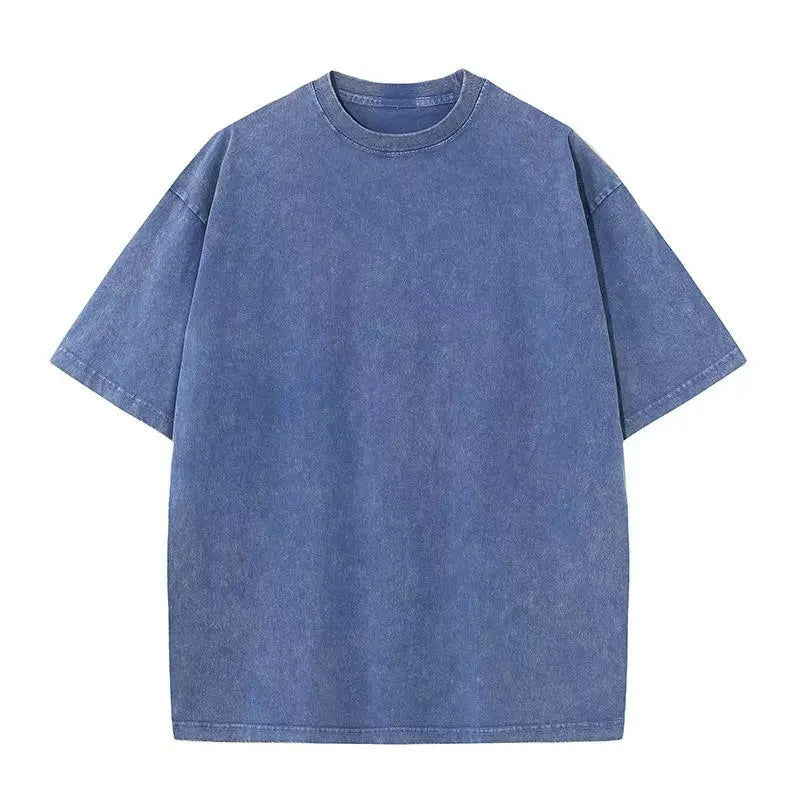 Mens 230GSM Heavy Cotton Vintage Washed T-Shirt