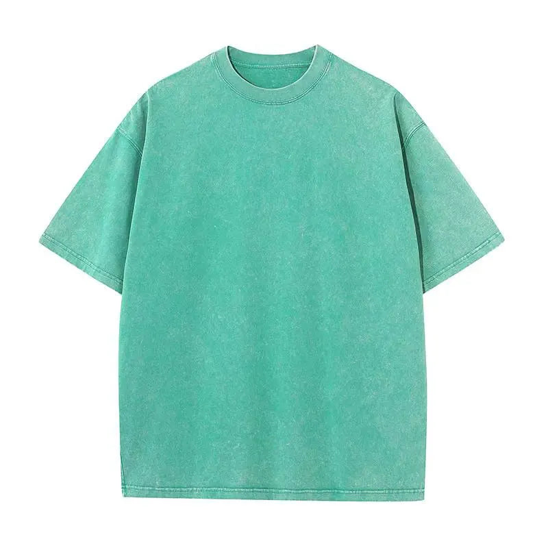 Mens 230GSM Heavy Cotton Vintage Washed T-Shirt