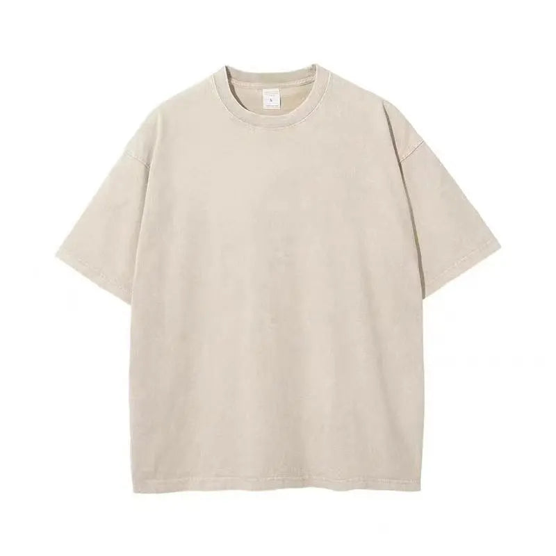 Mens 230GSM Heavy Cotton Vintage Washed T-Shirt