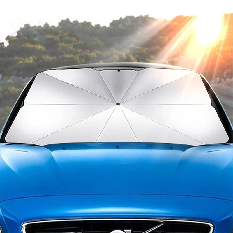 Foldable Car Windshield Sun Shade - UV Blocking Umbrella Cove