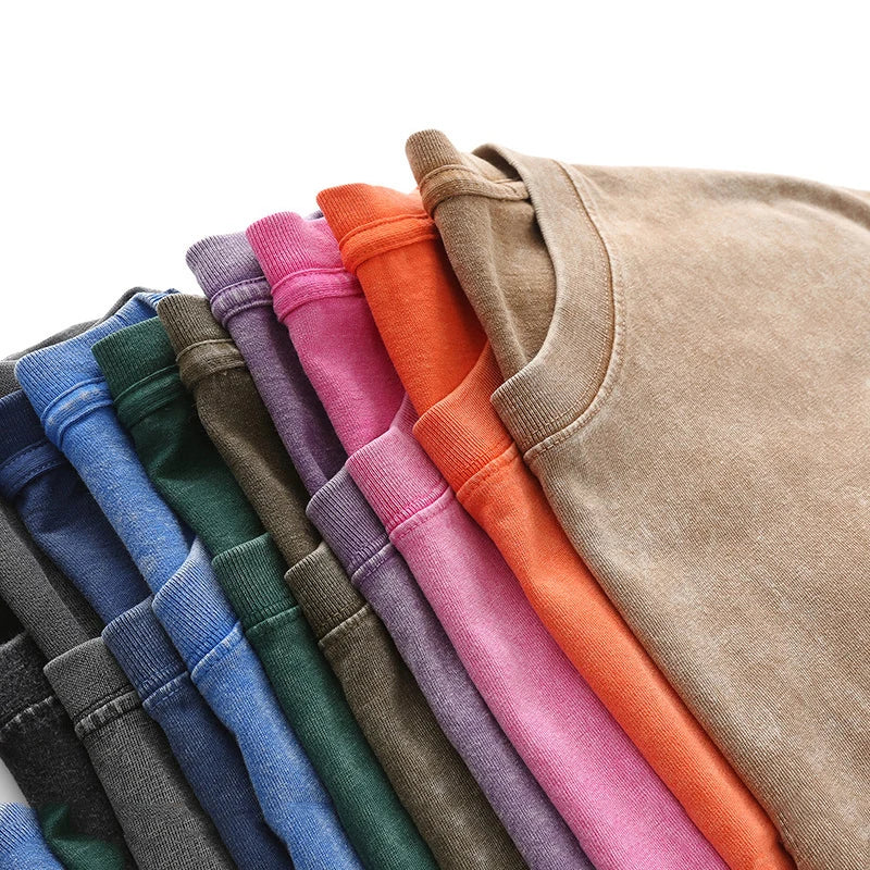 Mens Heavy Cotton Washed T-Shirt 230GSM