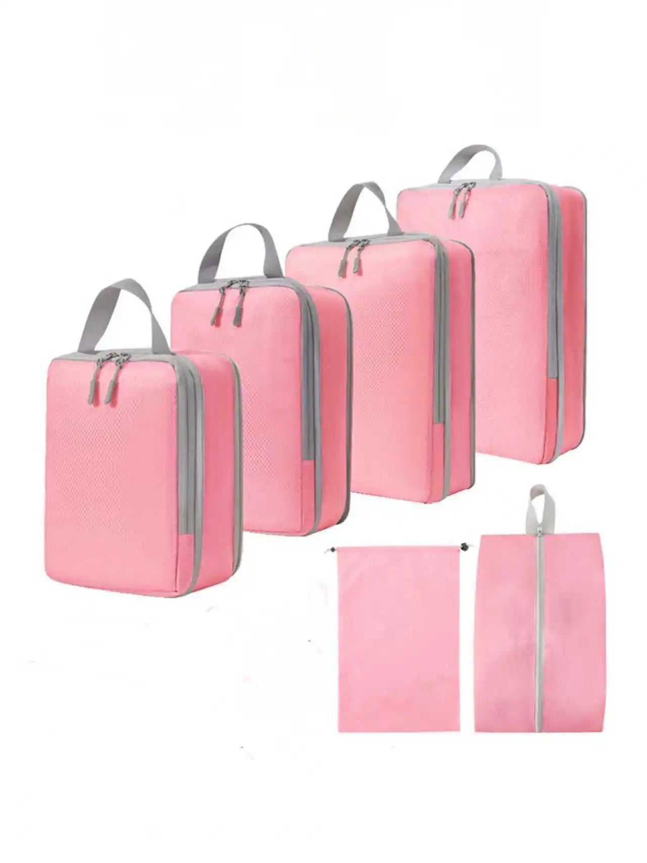 Compression Packing Cubes Set - 6 Piece Travel Organizer