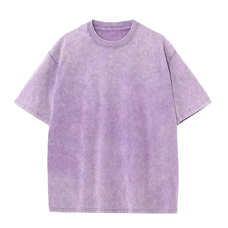 Mens 230GSM Heavy Cotton Vintage Washed T-Shirt