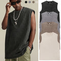 Vintage Acid Wash Tank Top 3-Pack - Mens Sleeveless Cotton Gy