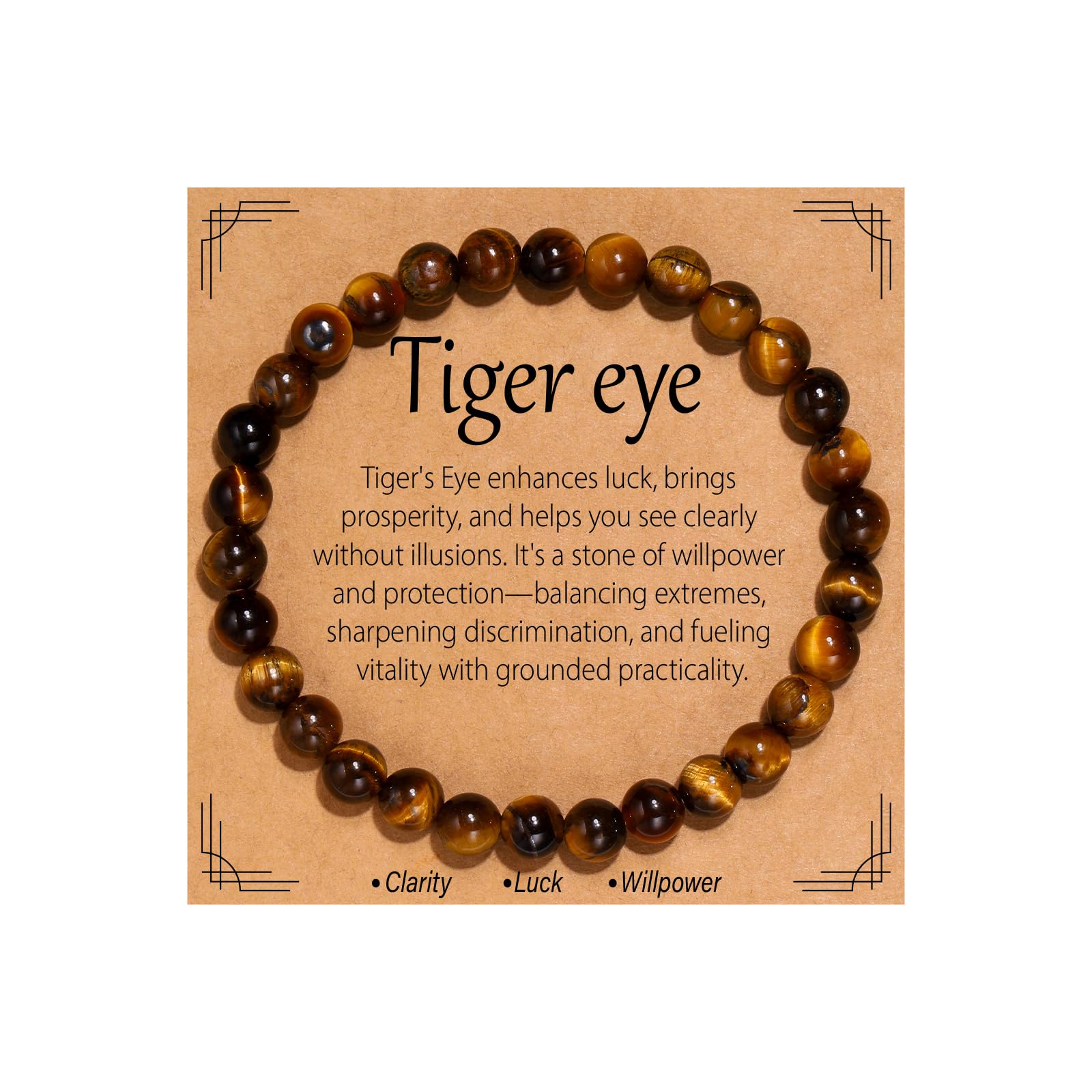 Natural Stone Bead Bracelet - Handmade Multicolor Gemst