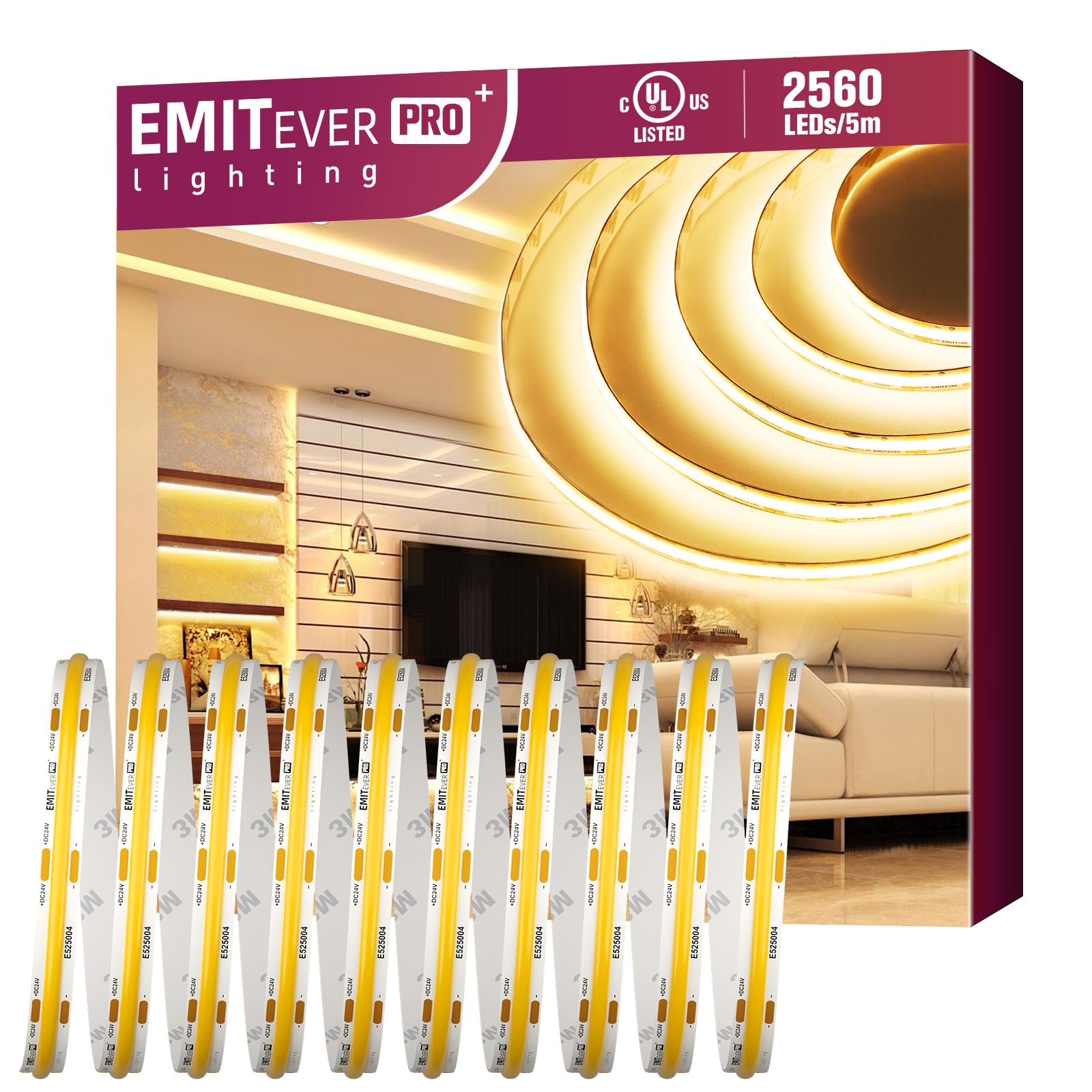 RGB LED Strip Lights 5M USB - Music Sync App Control Room Decor