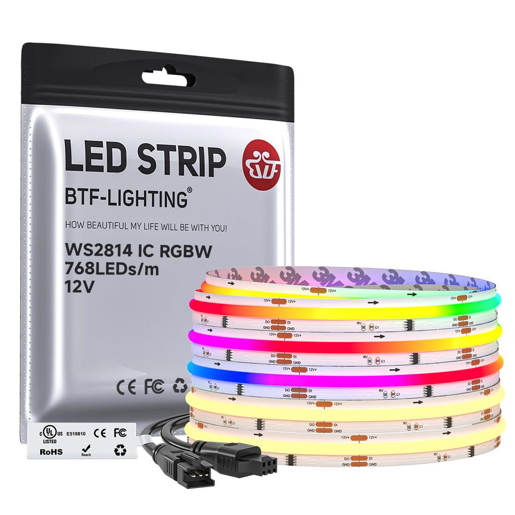 RGB LED Strip Lights with App Control and Music Sync