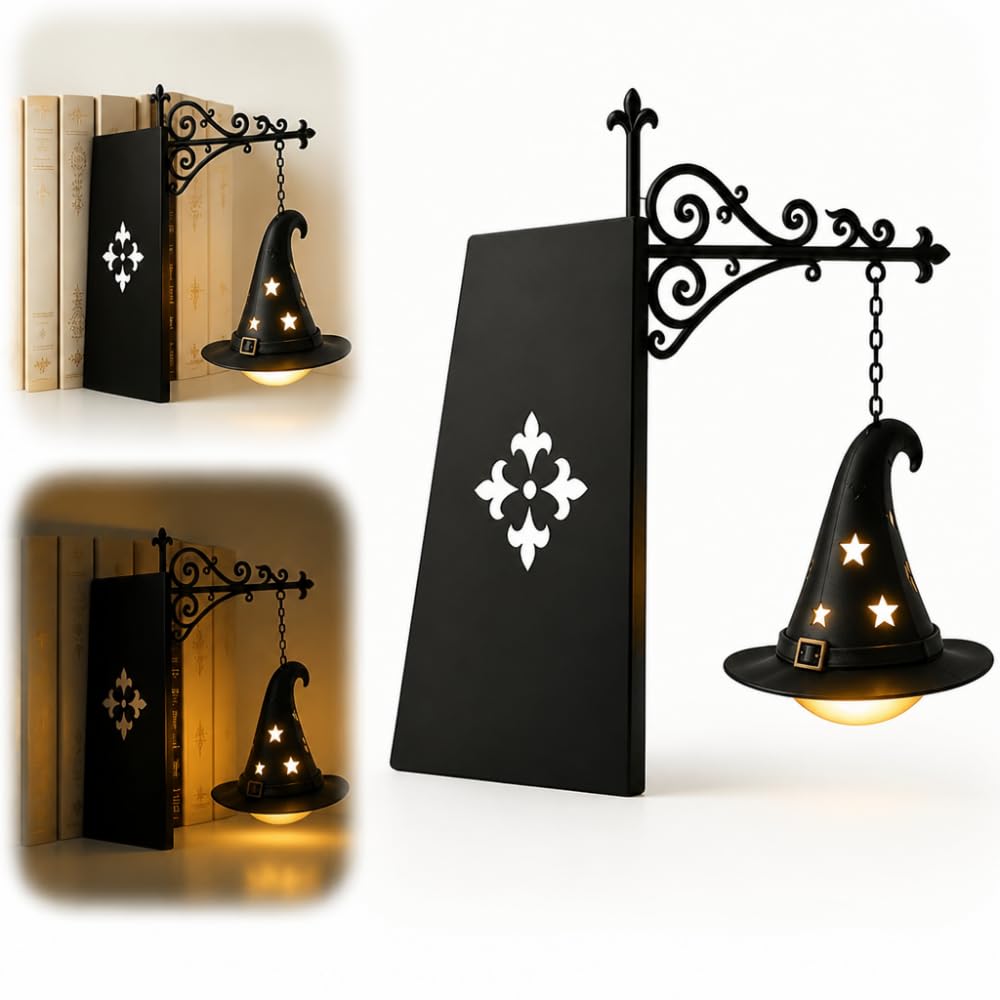 Ghost Bookshelf Lantern - Cozy Halloween Decor LED